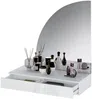 Vente-unique - JINEZA Schminktisch Holz, Platte Weiß - B 42,2 cm x H 111,5 cm x L 100,2 cm Bild 5