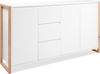 Finori Denver 3 Sideboard, weiß / Dekor Artisan Oak | Maße: B x H x T ca. 160 x 88 x 40 cm Bild 2
