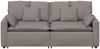 vidaXL Modulares Sofa mit Kissen Taupe 3321122 Bild 4