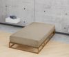 biberna Feinjersey-Spannbetttuch, 100 % Baumwolle, taupe, 1x 180x200 cm - 200x200 cm Bild 3