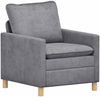 vidaXL Sofa Set 2 pcs Hellgrau Polyester 3417090 Bild 3