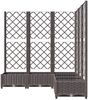 vidaXL Pflanzkübel mit Rankgitter Braun 120x120x121,5 cm PP 318266 Bild 4