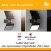 Solar LED Wandfluter Lesla Dämmerungsgesteuerter Bewegungsmelder (IR) IP65 eckig 150x319mm 3000K 12,5W 1000lm 3,7V Anthrazit Kunststoff Bild 2