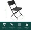 Balkon-Set, Rattan-Optik, 1 Tisch + 2 Stühle klappbar Balkongarnitur Bild 4