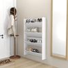 vidaXL Wand-Schuhschränke 2 Stk. Weiß 80x18x60 cm Holzwerkstoff 806742 Bild 3
