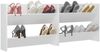 vidaXL Wand-Schuhschränke 2 Stk. Weiß 80x18x60 cm Holzwerkstoff 806742 Bild 4