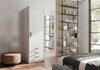 AX LIVING Kleiderschrank Schrank Weiß Storicos 1T3S 59,9cm Modern Bild 2