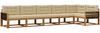 vidaXL Outdoor-Sofagarnitur mit Kissen 6 pcs Natur und Beige 3382606 Bild 2