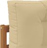 vidaXL Outdoor-Sofagarnitur mit Kissen 6 pcs Natur und Beige 3382606 Bild 5
