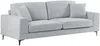 Vente-unique - JAMOLO Sofa and armchair set Stoff Grau - B 89 cm x H 82 cm x L 107 cm227 cm Bild 4