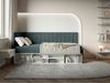 Selsey 'Ventrio' Jugendbett linksseitig mit Regalen, Easy-Clean-Samtbezug, blaugrau, 90x200 cm Bild 2
