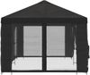vidaXL Pavillon mit Seitenwänden 6 x 3 m Anthrazit Polyester und Stahl 3376021 Bild 4