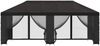 vidaXL Pavillon mit Seitenwänden 6 x 3 m Anthrazit Polyester und Stahl 3376021 Bild 3