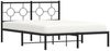 vidaXL Bettgestell mit Kopfteil Metall Schwarz 140x200 cm 376227 Bild 4