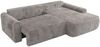 Ecksofa, L-förmiges, lose Kissen, DL-Schlaffunktion, (H 100 x T 187 x B 273 cm) - CUBO L - Cord Hellgrau - rechte Seite Bild 5