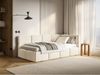 Selsey 'Cloudy' Jugendbett 120 cm, Bettkasten, Velours wasserabweisend, Kopfteil rechts, Creme Bild 3