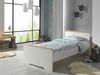 Vipack 'Londen' Einzelbett 90x200 cm Weiß/Absatz Buche natur massiv Bild 2