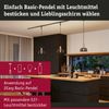 Paulmann Leuchtenschirm Neila URail 2Easy Schirm Neila Rauchglas Glas Bild 2