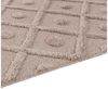 TaraCarpet Designteppich Designerteppich Tokio hoch-tief Struktur Rauten uni, rechteckig, Höhe: 20 mm, moderner scandi BOHO beige Wohnzimmer Schlafzimmer Flur 120x170 cm Bild 3