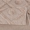 TaraCarpet Designteppich Designerteppich Tokio hoch-tief Struktur Rauten uni, rechteckig, Höhe: 20 mm, moderner scandi BOHO beige Wohnzimmer Schlafzimmer Flur 120x170 cm Bild 4