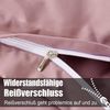 Rosa Bettwäsche Set 200x200cm weich bügelfrei 2 Kissenbezüge 80x80cm Bild 3
