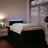 vidaXL Boxspringbett mit Matratze Dunkelgrün 120x190 cm Samt 3289983 Bild 4