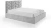 Vente-unique - JUSTANI Bett Stoff Grau - B 213 cm x H 106 cm x L 190 cm Bild 3