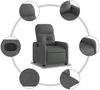 vidaXL Relaxsessel Dunkelgrau Stoff 374198 Bild 5