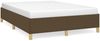 vidaXL Bettgestell ohne Matratze Dunkelbraun 140x200 cm Stoff 347168 Bild 2