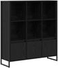 vidaXL Bücherregal 2 pcs Schwarz Eichen-Optik 99,5 x 30 x 108 cm 3403022 Bild 2