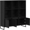 vidaXL Bücherregal 2 pcs Schwarz Eichen-Optik 99,5 x 30 x 108 cm 3403022 Bild 5