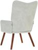 vidaXL Relaxsessel Hellgrau Samt 4016810 Bild 5