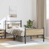 vidaXL Bettgestell ohne Matratze Sonoma-Eiche 75x190 cm Holzwerkstoff 4106970 Bild 5