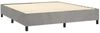 vidaXL Boxspringbett mit Matratze & LED Hellgrau 180x200 cm Samt 3136317 Bild 5