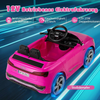 Lizenziertes Audi SQ8 Kinderauto 12-V-Elektrofahrzeug mit Fernbedienung Rosa Bild 3