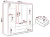 Vente-unique - LIZANDRO Wardrobe and walk-in wardrobe Holz, Platte Weiß - B 58 cm x H 200 cm x L 196 cm Bild 5