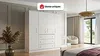 Vente-unique - LIZANDRO Wardrobe and walk-in wardrobe Holz, Platte Weiß - B 58 cm x H 200 cm x L 196 cm Bild 2