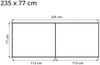 GFP Aluminium Hochbeet KINGSIZE DANIELA - 235 x 77 x 77 cm - Holzoptik, Stecksystem, langlebig Bild 5
