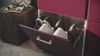 Garderobe Set 117 Kiruna 3 tlg Schuhschrank 8 Klappen 32 Paar Weiss-Brombeer : Weissmatt / Brombeere hochglanz Bild 5