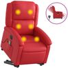 vidaXL Massagesessel mit Aufstehhilfe Elektrisch Rot Kunstleder 3204252 Bild 2