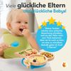 Kleinfuchs Kinderteller Bambus Elefant Blau Bild 4