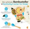 Kleinfuchs Kinderteller Bambus Elefant Blau Bild 3