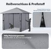Sekey Garten Pavillon 3x3 m Wasserdicht Stabil Partyzelt, Garten Pavillon mit Moskitonetz，Gartenzelt mit 4 Seitenteile Reißverschluss, 180g/㎡ Polyester, Antrazit Bild 5