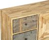 Sideboard KJELL - Holz Braun 79 x 31 x 117,5 cm | Schrank Flur Schlafzimmer Kommode Bild 5