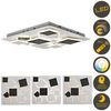 Light & More LED Deckenlampe Square 30W schwarz warmweiß-kaltweiß Bild 3