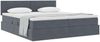 vidaXL Aufbewahrungsbett mit Kopfteil Dunkelgrau 90 x 200 cm 3370962 Bild 3