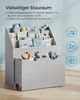 Songmics Bücherregal für Kinder, mit 3 Regalebenen und Aufbewahrungsbox auf Rollen, MDF Taubengrau 29,5 x 62,5 x 70 cm Bild 4