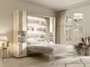 Vente-unique - RAPILI Bett Holz, Platte Beige - B 51,2 cm239,2 cm x H 225,2 cm x L 259 cm Bild 1