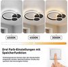 BlingBin Deckenleuchten Deckenlampe LED 32W, 3000K/4500K/6500K,3000lm,wohnzimmer lampe decke, mit Memory Funktion, LED fest integriert, warmweiß, neutralweiß, kaltweiß, LED dimmbar für Schlafzimmer, Büro, Küche und Flur mit Memory Funktion Bild 2