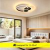 BlingBin Deckenleuchten Deckenlampe LED 32W, 3000K/4500K/6500K,3000lm,wohnzimmer lampe decke, mit Memory Funktion, LED fest integriert, warmweiß, neutralweiß, kaltweiß, LED dimmbar für Schlafzimmer, Büro, Küche und Flur mit Memory Funktion Bild 3